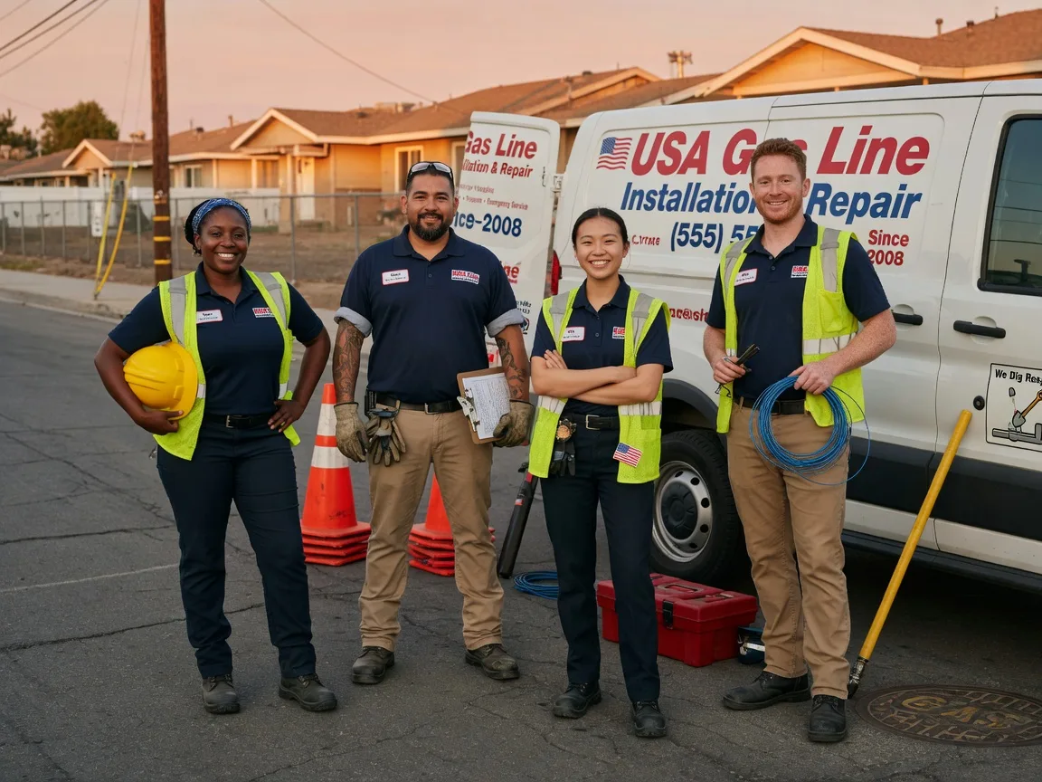 Gas Line Installation company in Noble, IL
